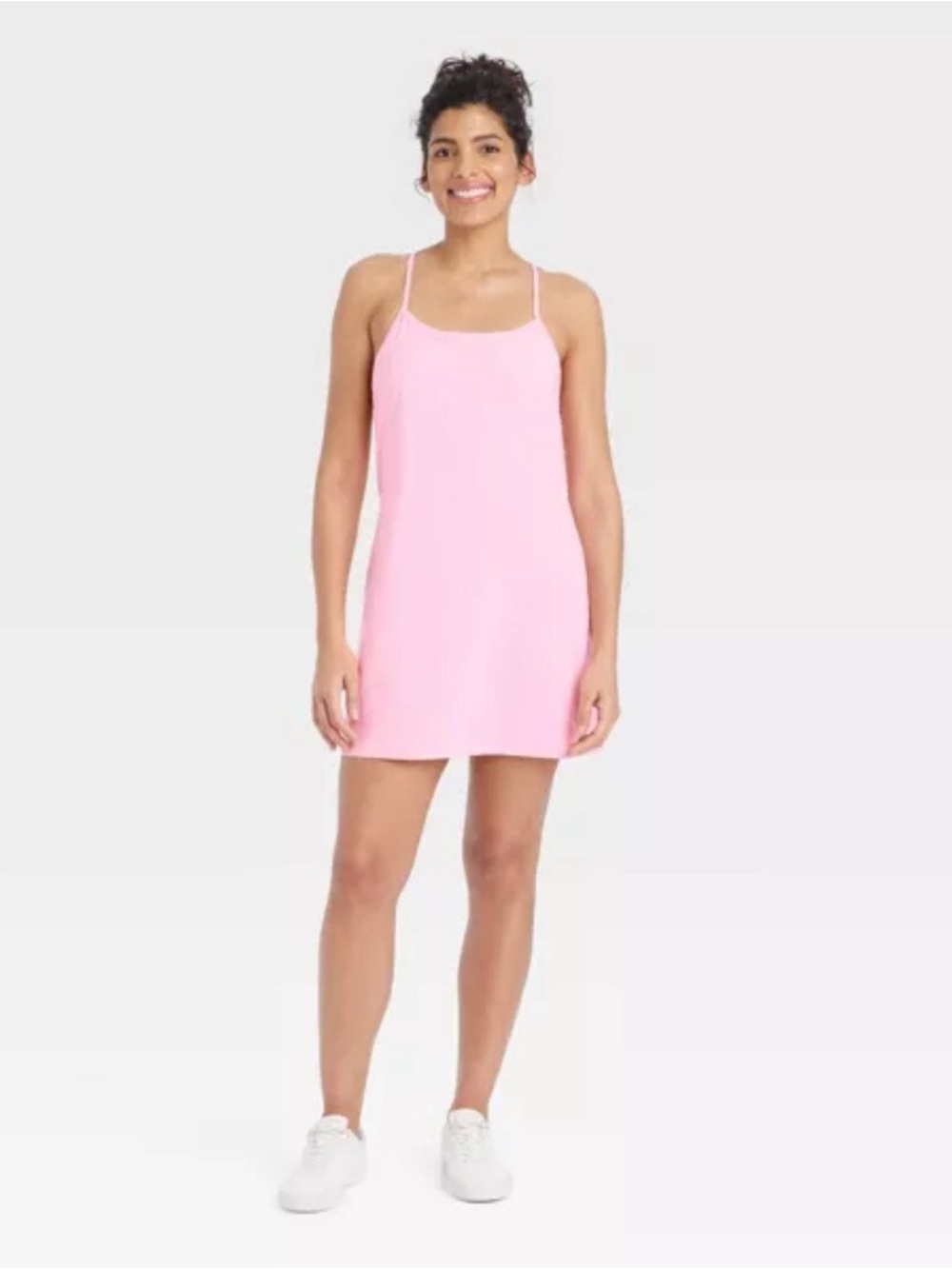 Women’s pink tennis dress from target all in motion size small built-in shorts